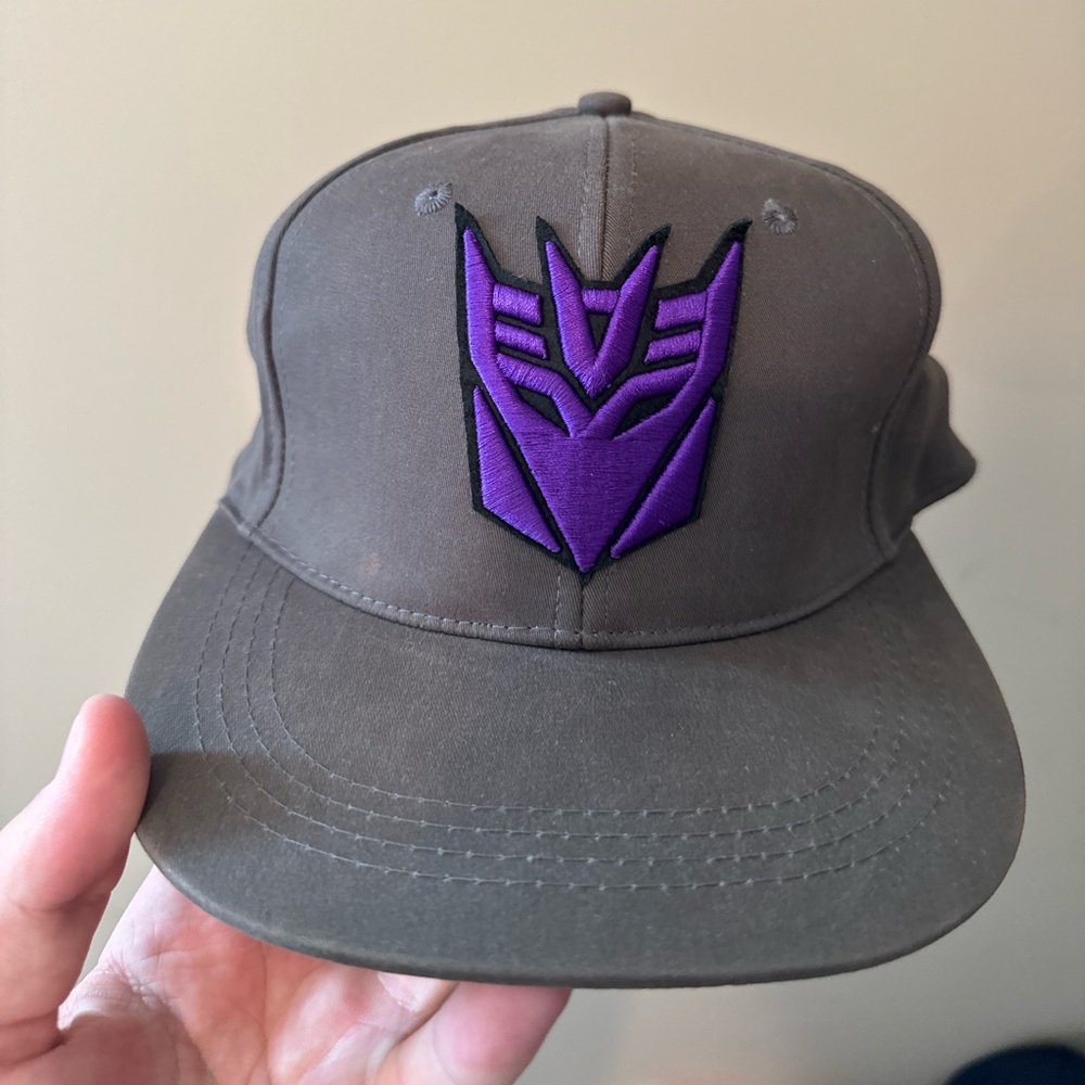 Universal Studios Gray Cap with Purple Transformers Logo